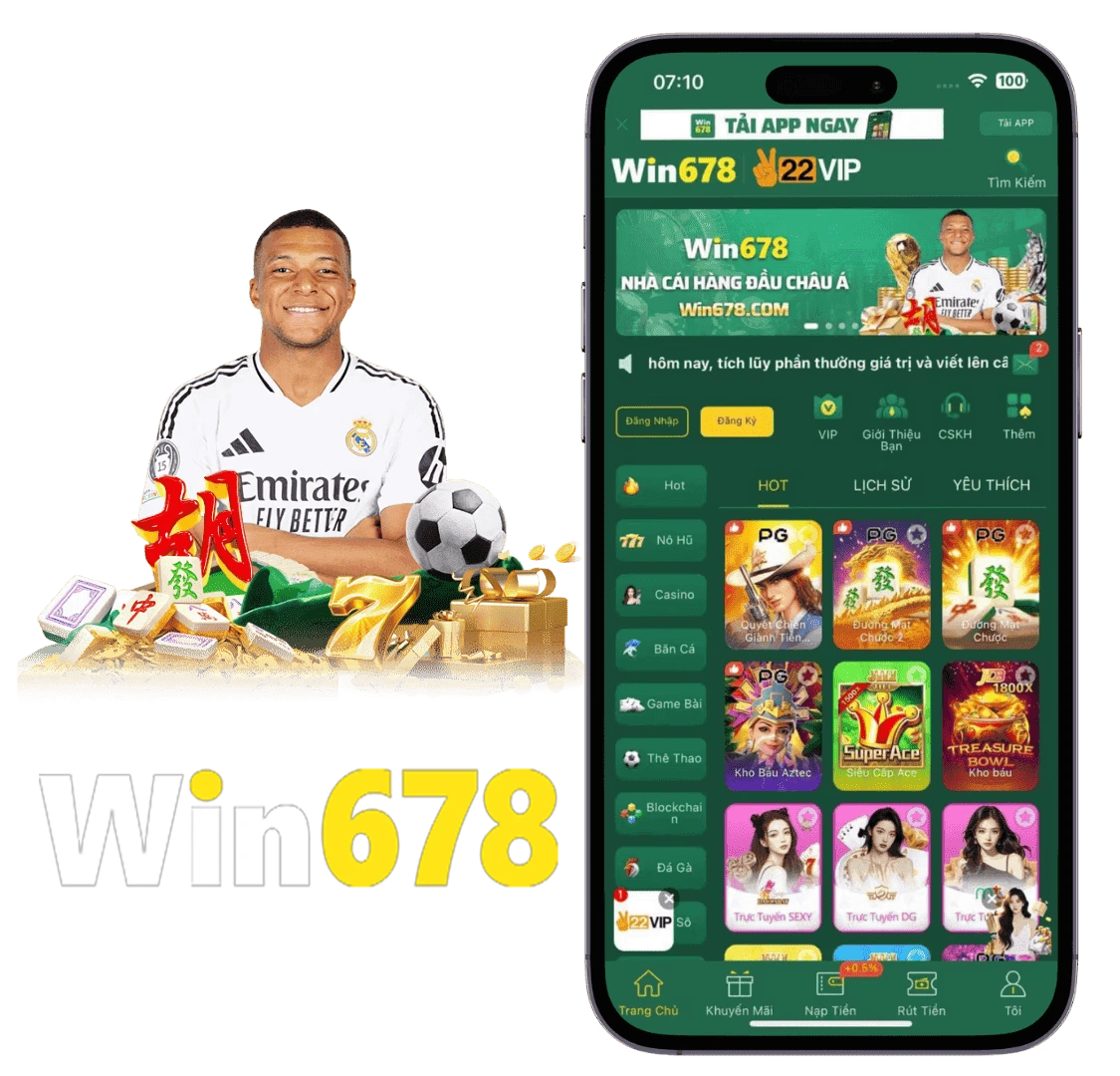 Ứng dụng Win678 trên điện thoại